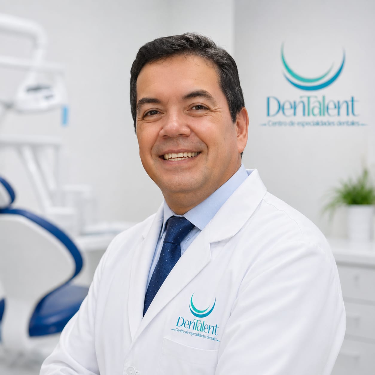 Dr. Jorge A. España, odontólogo en consultorio moderno